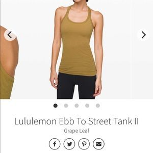Lululemon Ebb to Street Tank Size 8
